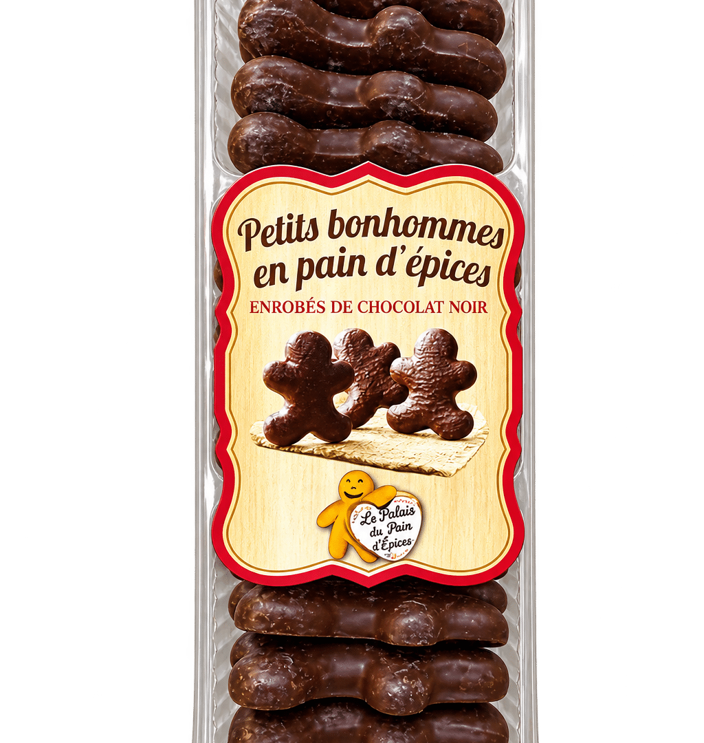 Petits Bonhommes en Pain d'épices Chocolat Noir